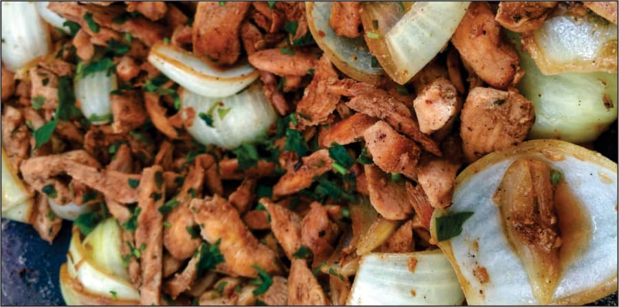 Porção Filé de Frango Acebolado