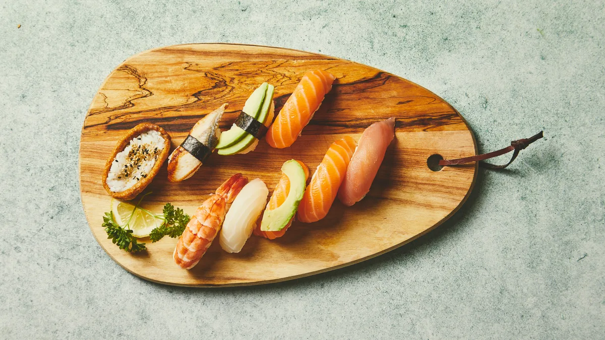 Nigiri grillet tun (1 stk)