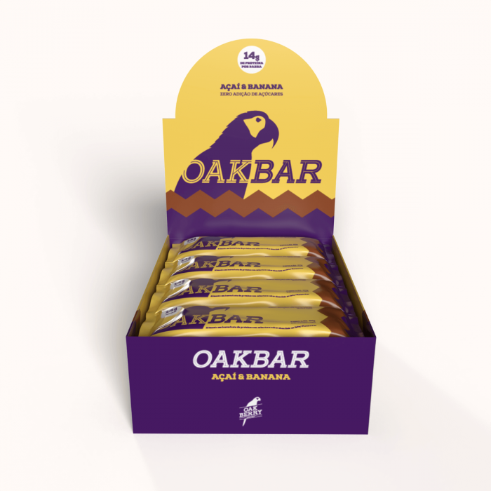Caixa Oakbar Açaí Banana (12 Un.)
