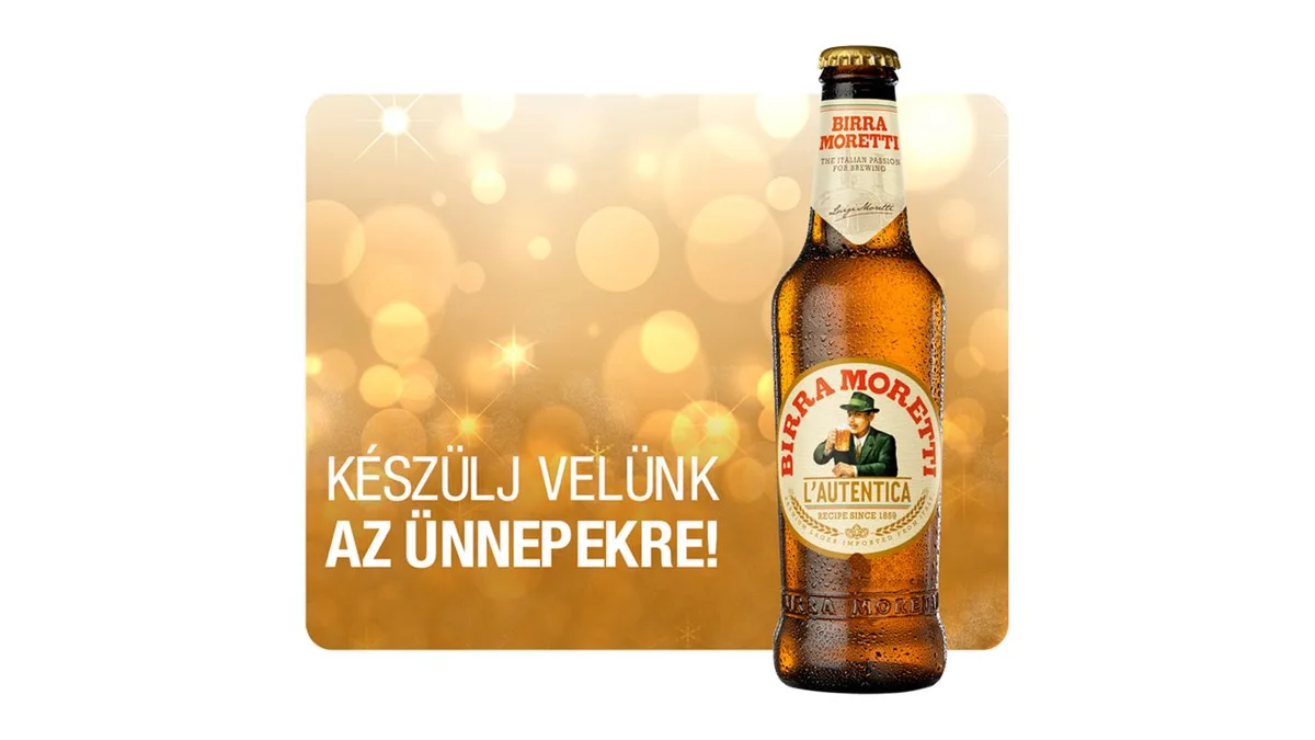 Birra Moretti világos sör 4,6% 0,33 l üveg