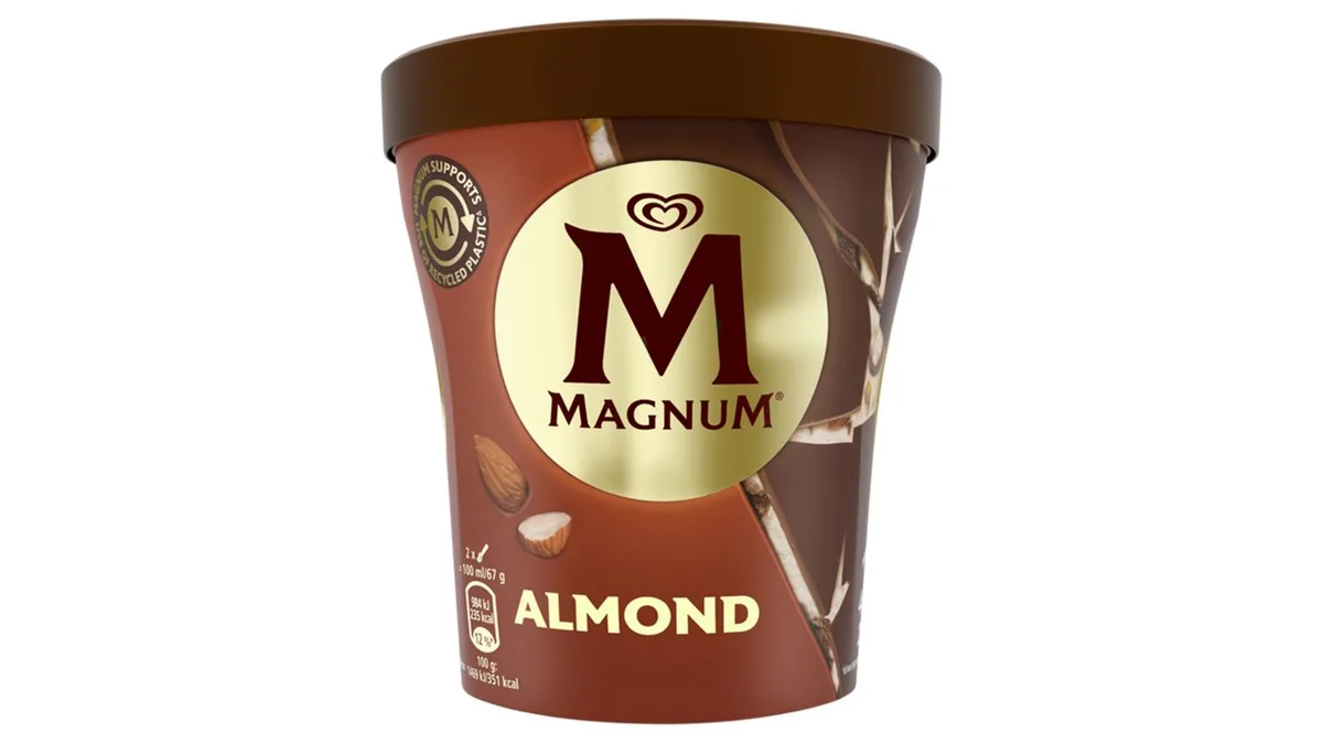 Magnum Poharas Mandula Jégkrém 440 ml