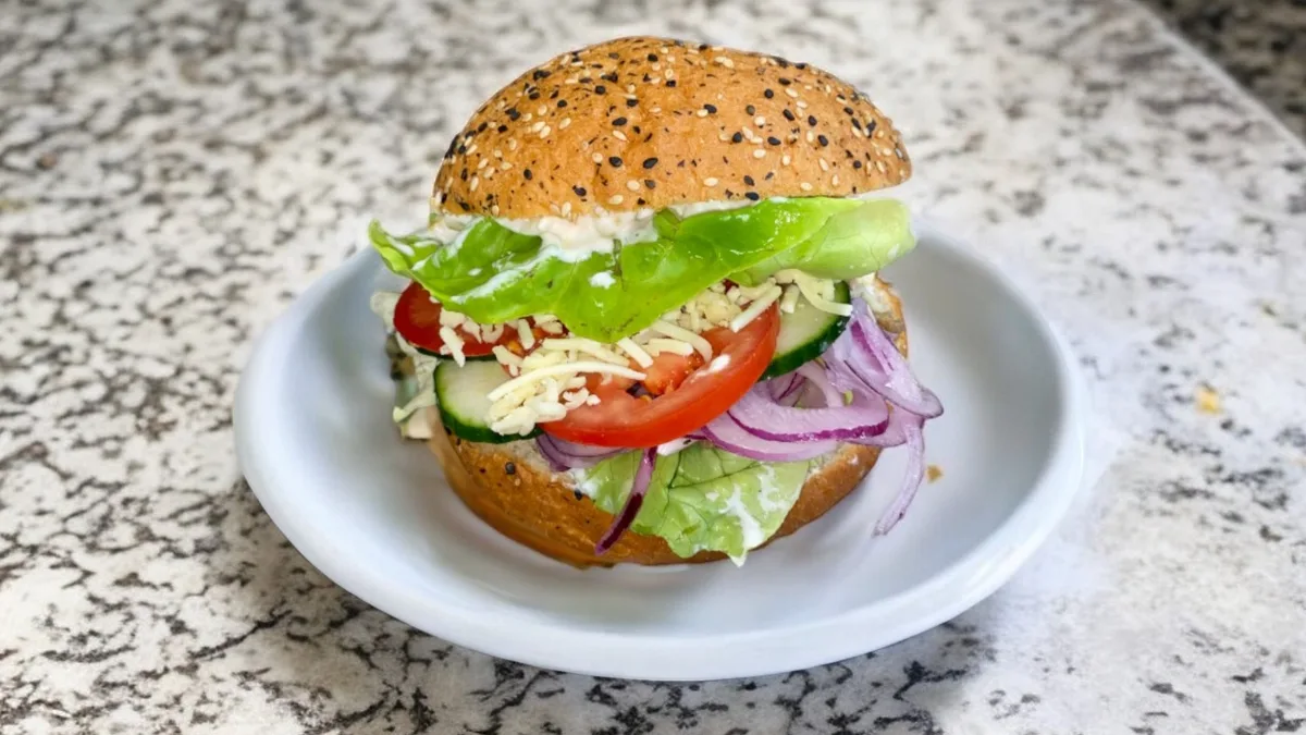 Majonézes-Kukoricás Hamburger