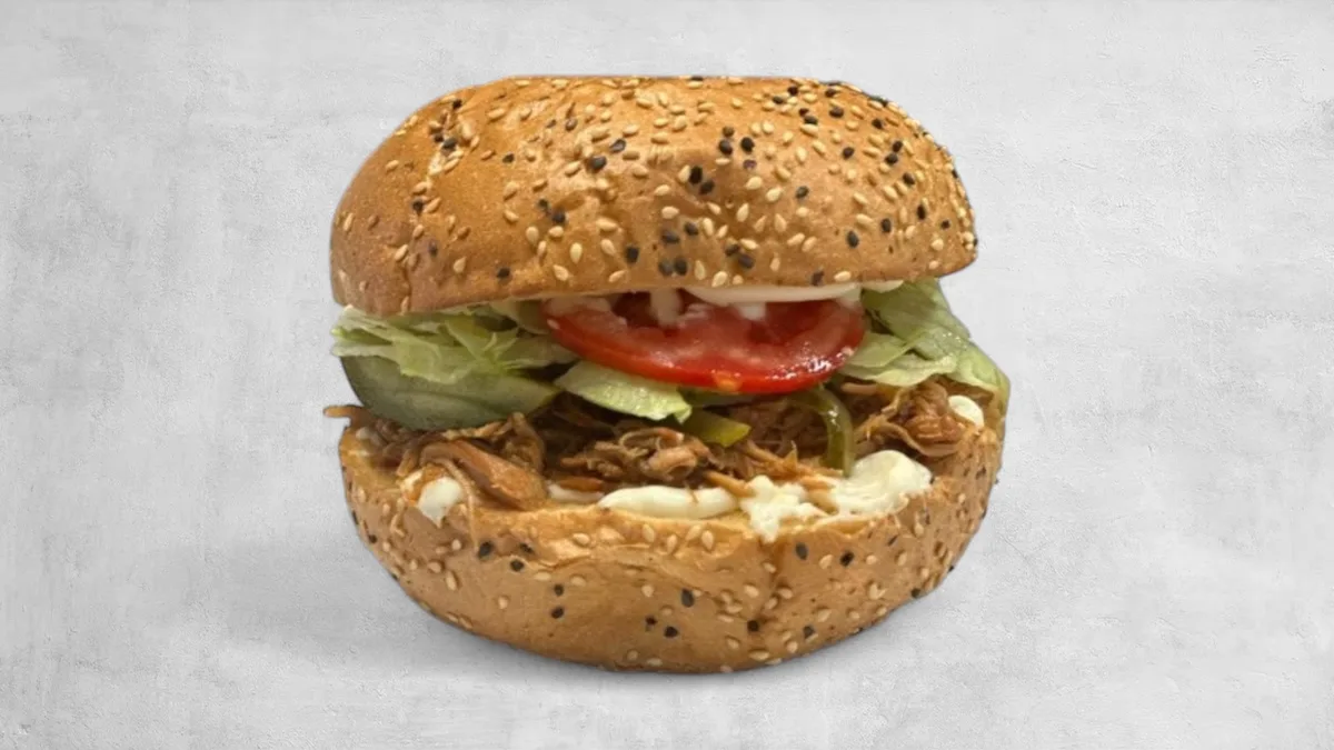 Majonézes Tépett Húsos Burger
