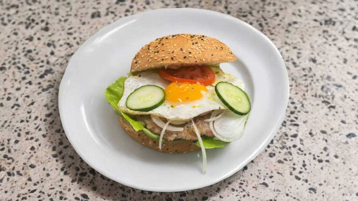 Tükörtojásos Hamburger