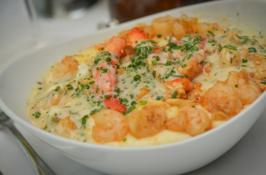 Alaskan King Crab and Shrimp Whipped Potatoes