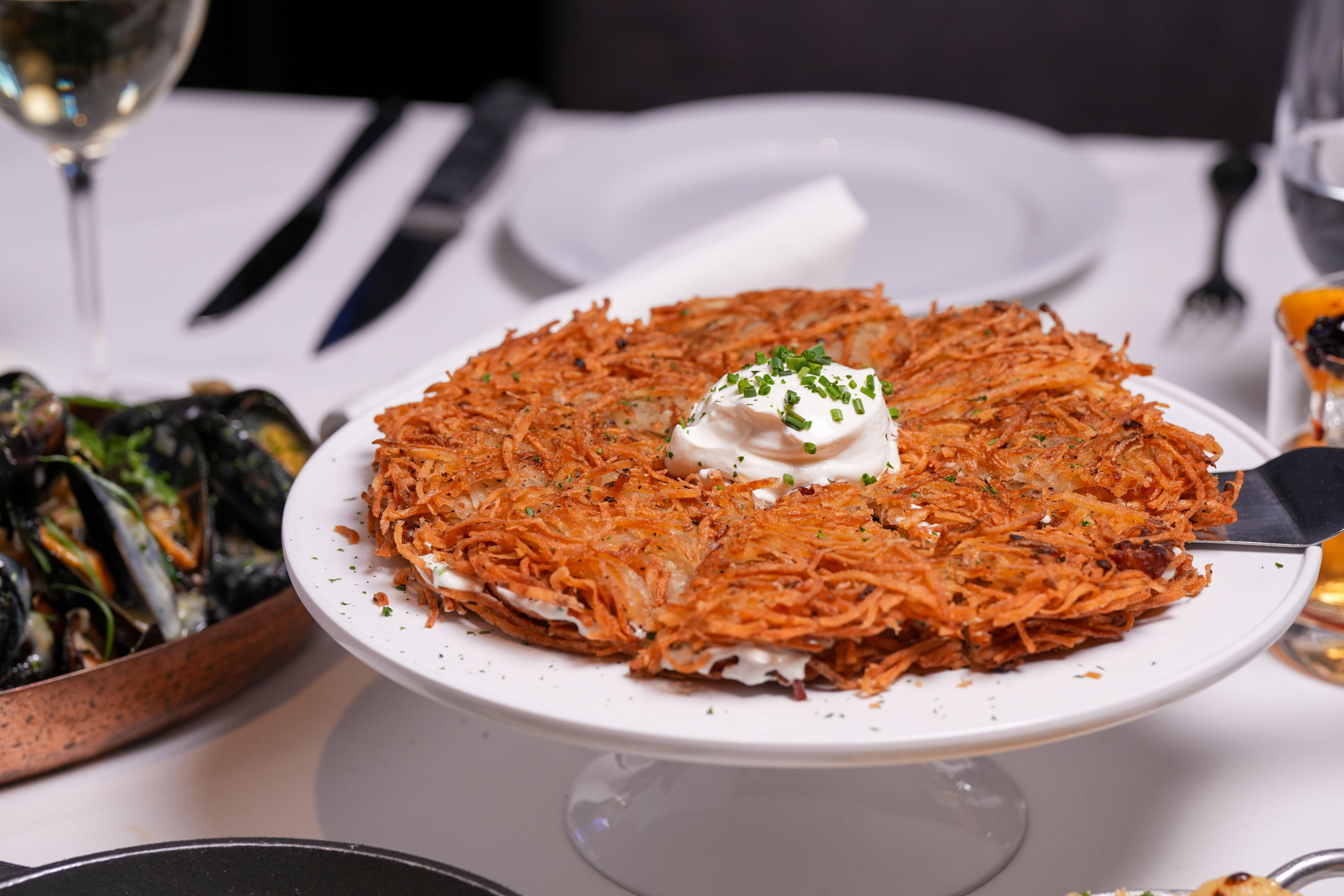 Chive and Cream Cheese Stuffed Hashbrown