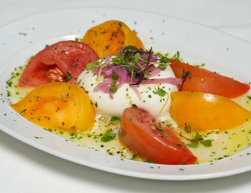 Heirloom Tomato and Burrata Salad