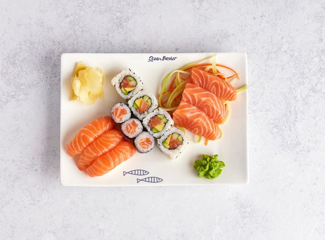 Salmon platter for 1