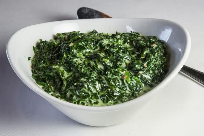 Bacon Creamed Spinach