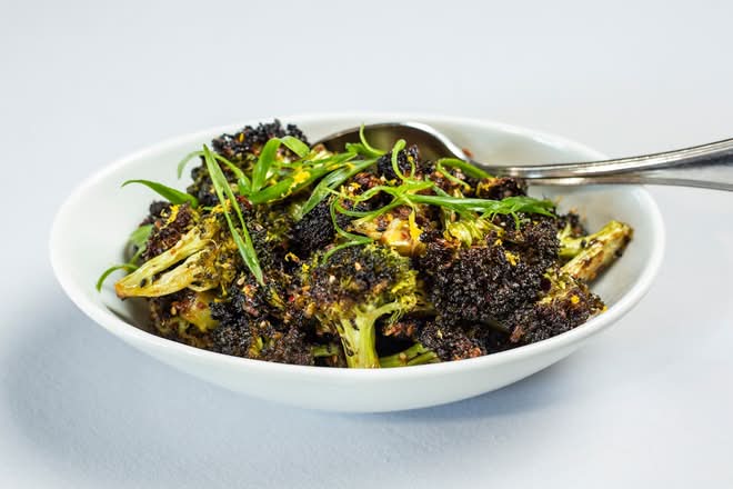 Miso-Chili Roasted Broccoli