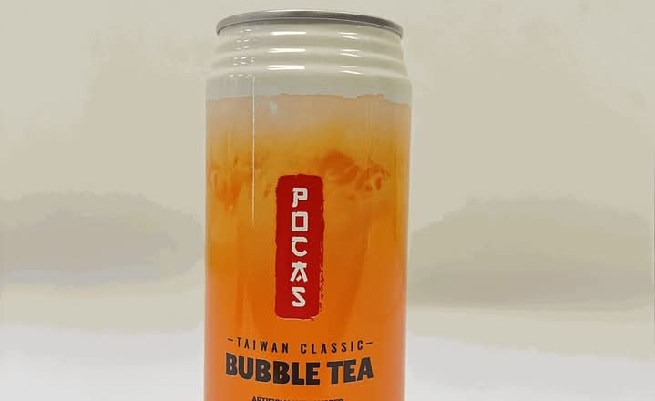 Bubble Tea Thai Tea with Tapioca Pearls