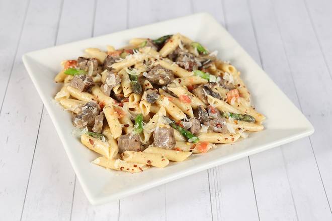 Garlic Steak Pasta