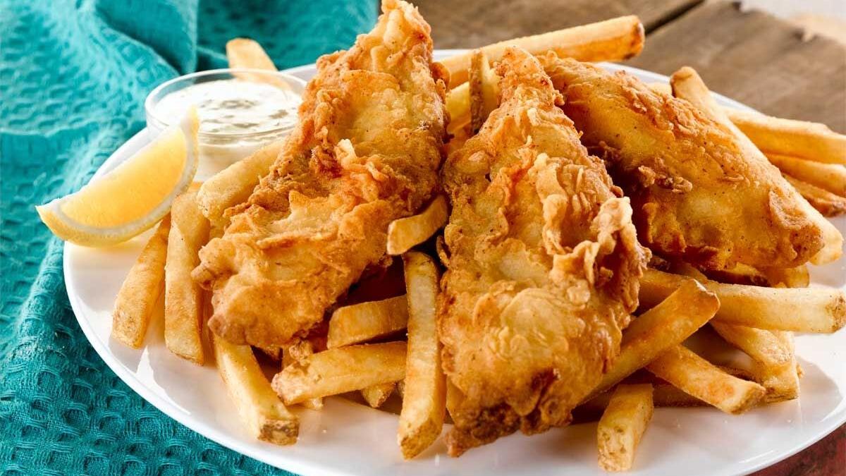 Hand-Battered Fish and Chips