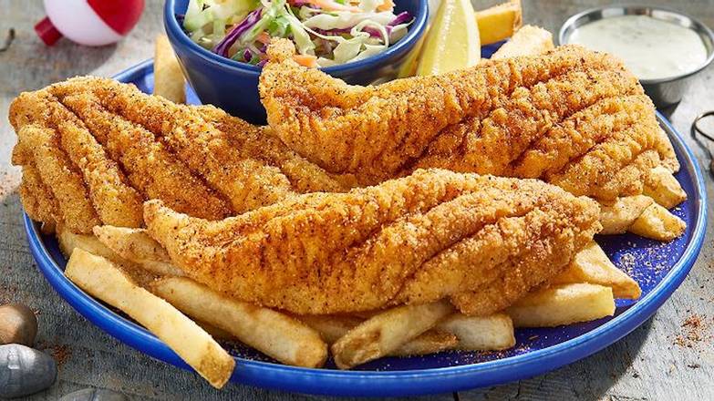 Hand-Breaded Catfish Dinner