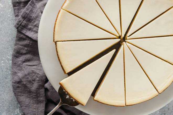 Whole Plain Cheesecake ~ Serves 12 (Desserts)