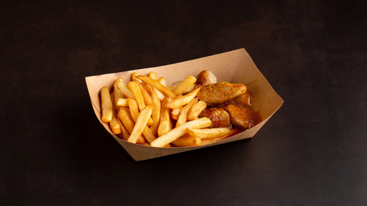 Currywurst with Potatoes