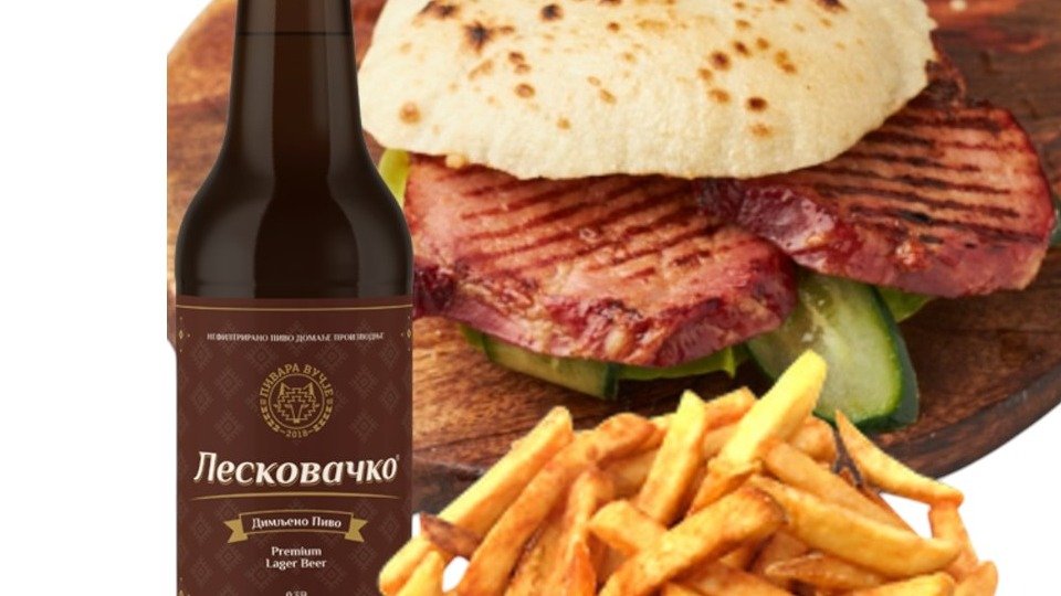 Leskovački dim VEŠALJKA + dim Pivo + pomfrit