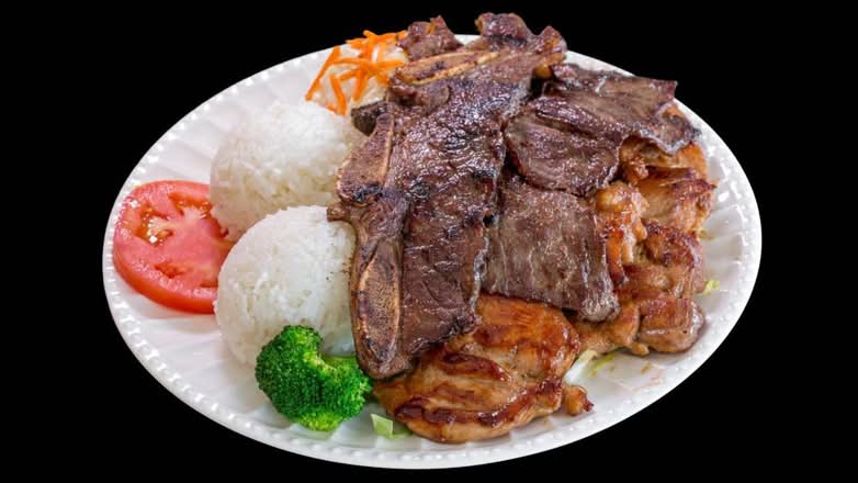 BBQ Mixed Plate (Combination Plate Lunches)