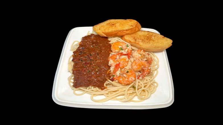 Chili and Garlic Shrimp Spaghetti