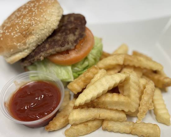 Cheese Burger with Fries