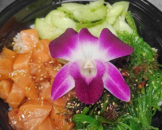 salmon poki bowl