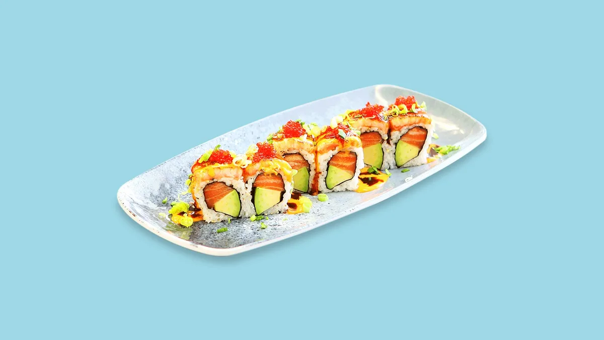 Double Flamed Salmon Roll