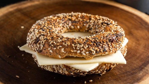Bagel with Mozzarella Cheese