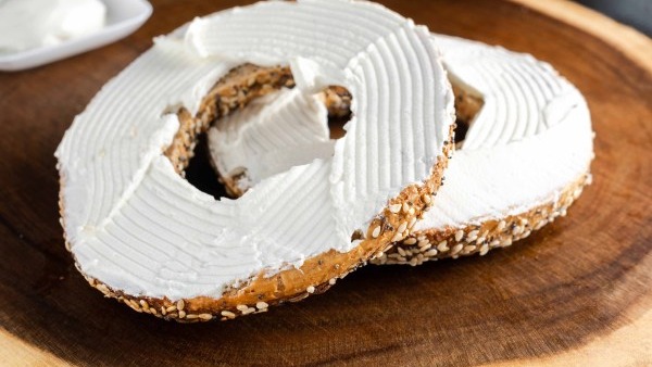 Bagel with plain Cream Cheese
