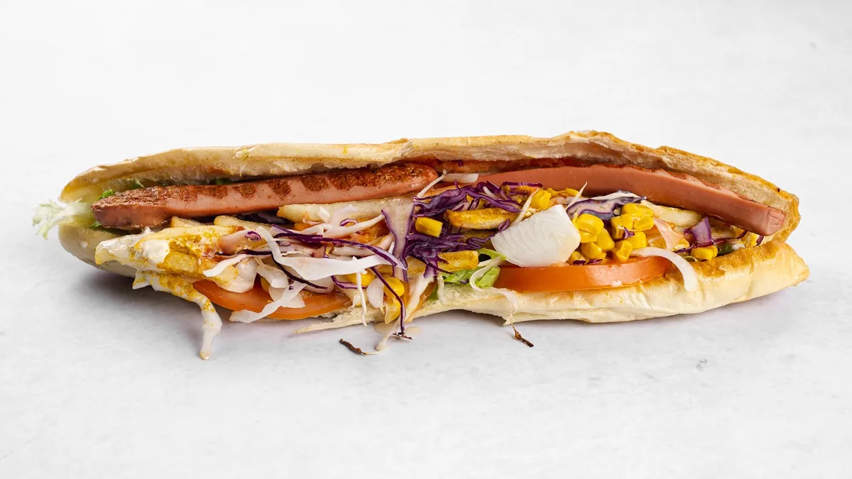 American hot dog