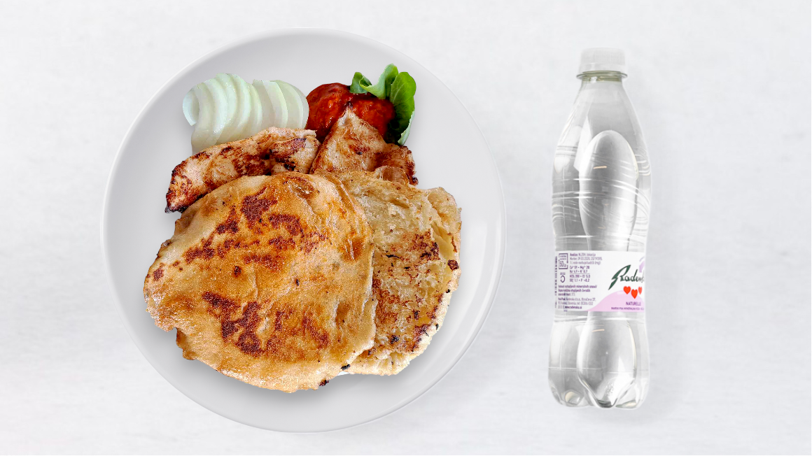 Piščanec z lepinjo in vodo 0.5 l