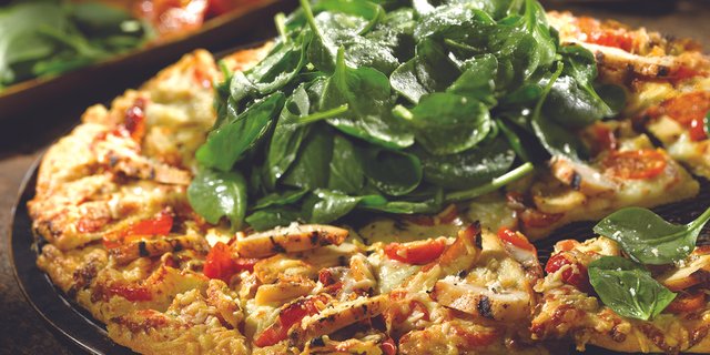 Individual Tuscan Chicken Pizza