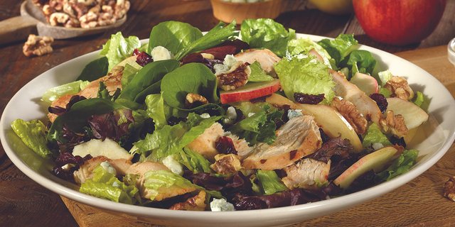 Roasted Chicken, Apple and Walnut Salad