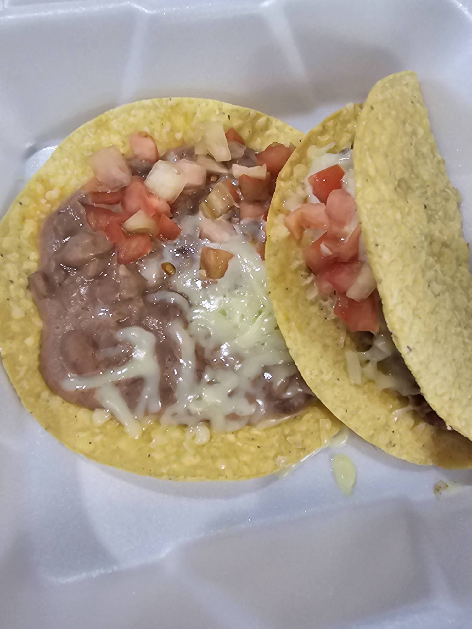K. Burrito, Chalupa, Beef Taco and Enchilada