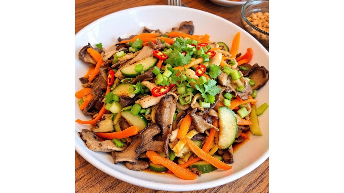 Salată de urechi de lemn / Wood ear mushroom salad