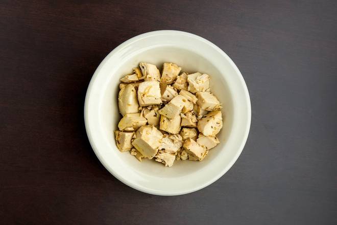 Diced, Marinated Chicken