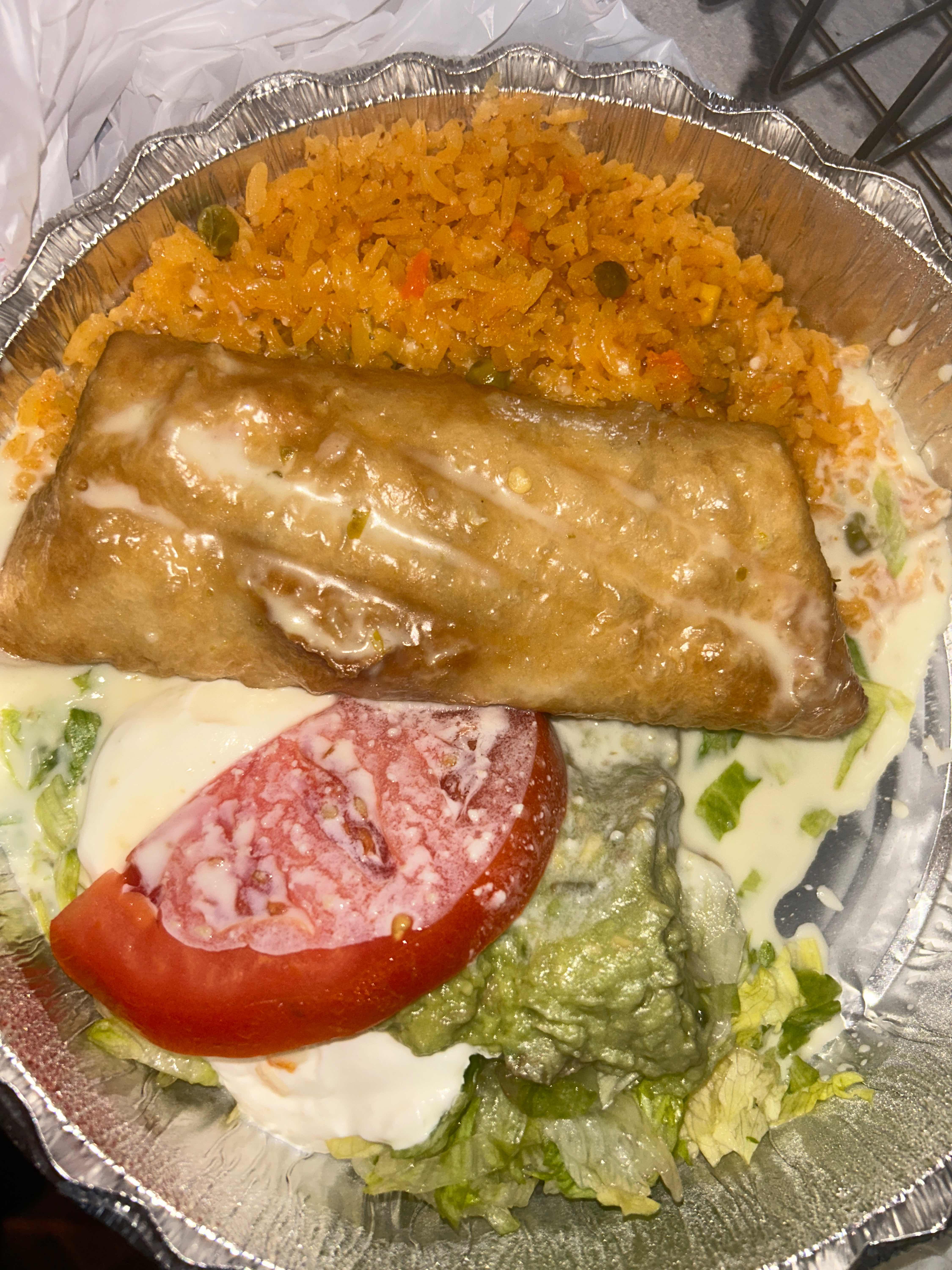 Lunch Chimichanga