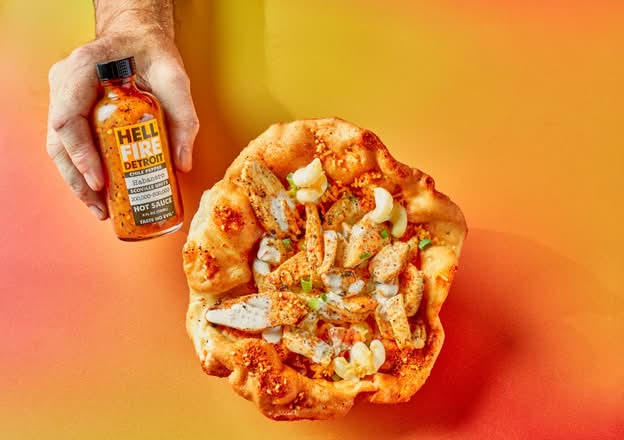 Hell Fire Detroit Mac and Cheese Bowl