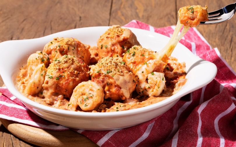 Giant Gnocchi Shrimp Alfredo