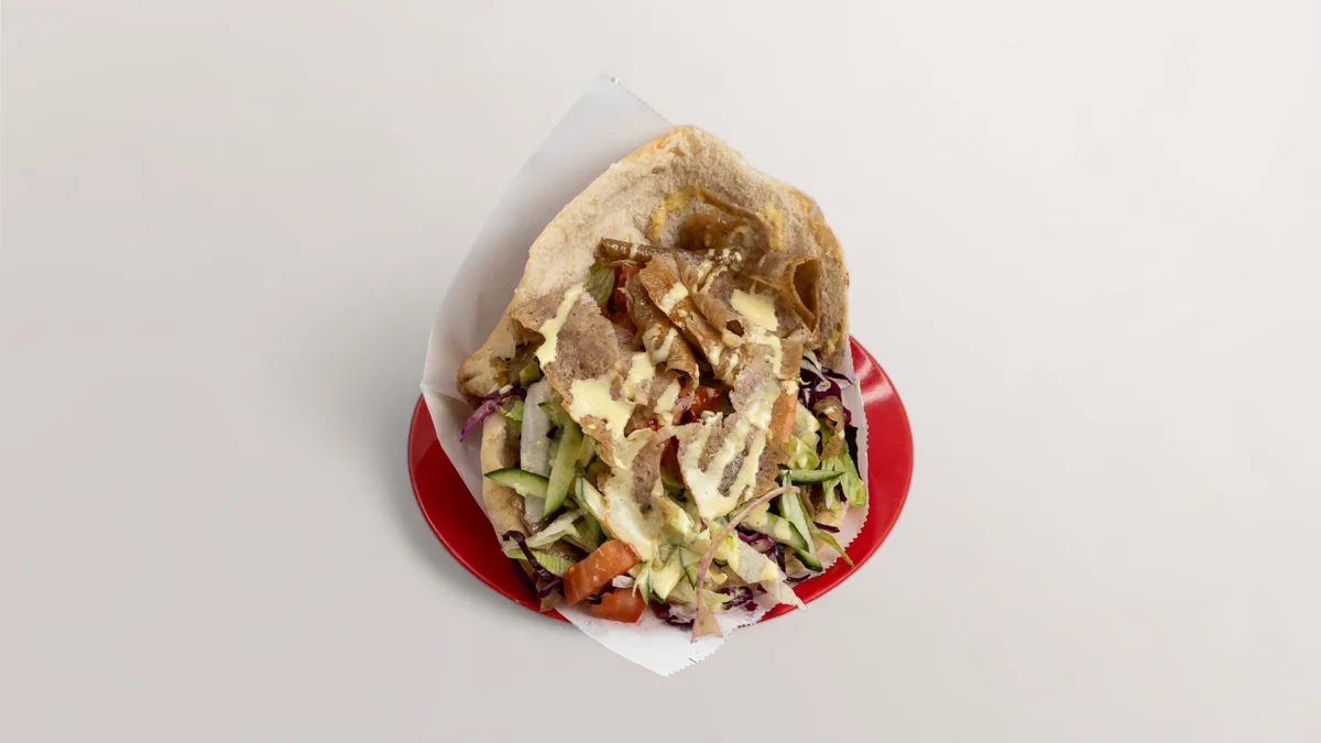 Döner Kebab mit gemischtem Fleisch