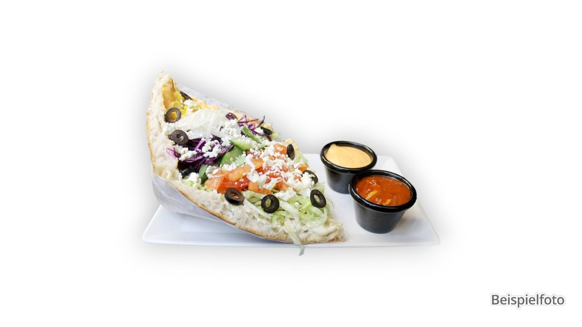 Vegetarischer Döner mit Käse