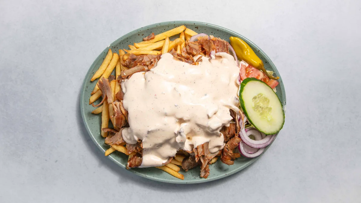 Kebabtallrik med pommes