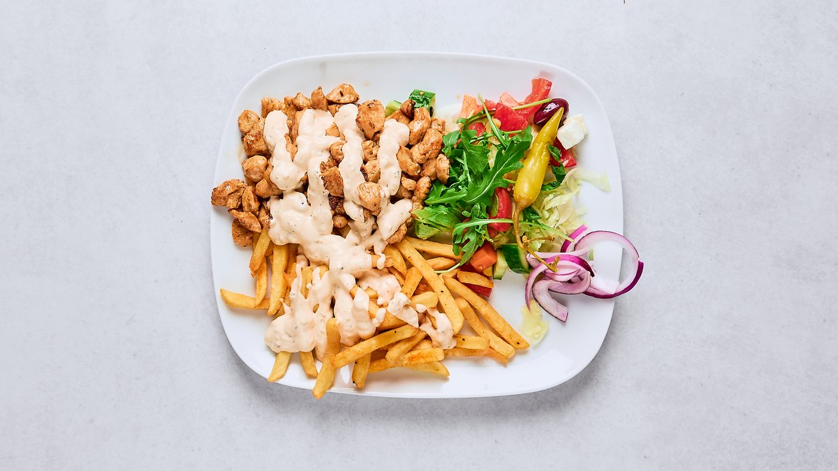 Kycklingtallrik med pommes