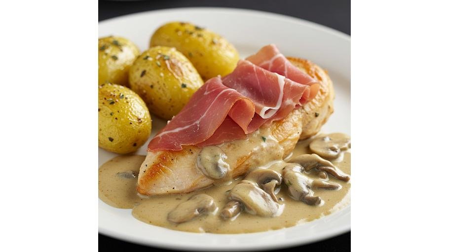 Pui cu gorgonzola
