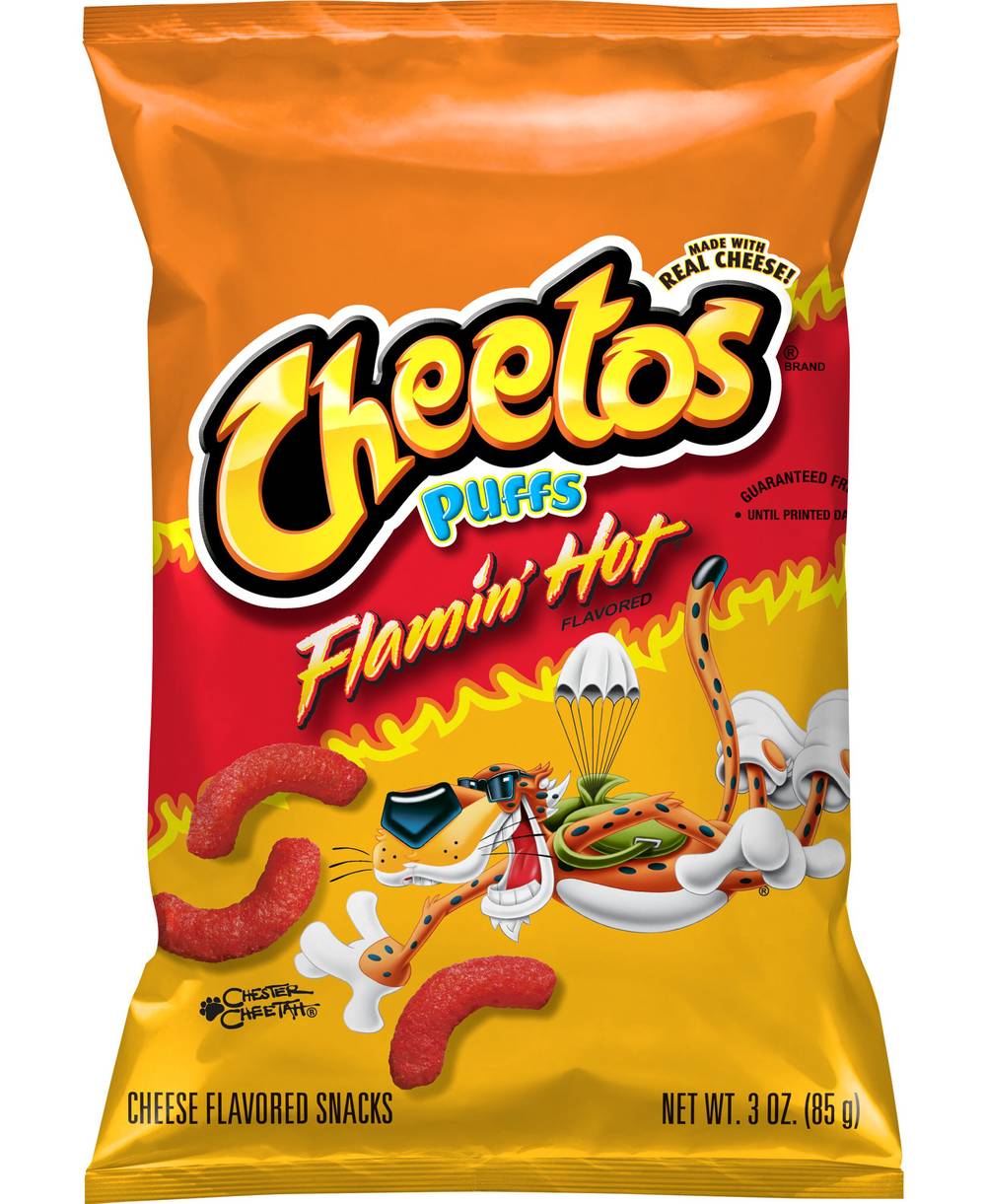 Cheetos Puffs Snacks, Flamin' Hot Cheese (3 oz)
