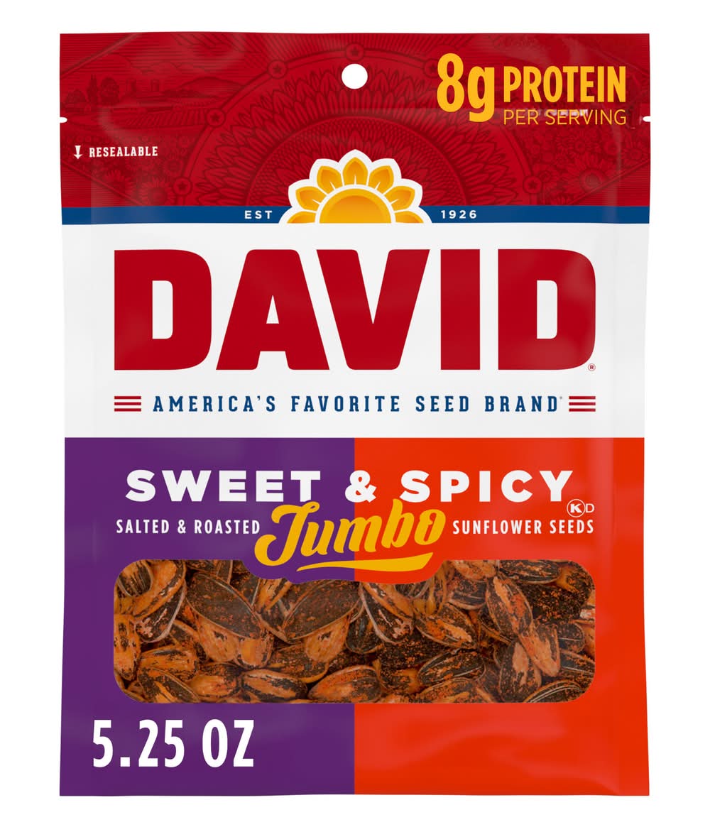 David Sweet and Spicy Jumbo Sunflower Seeds (5.25 oz)
