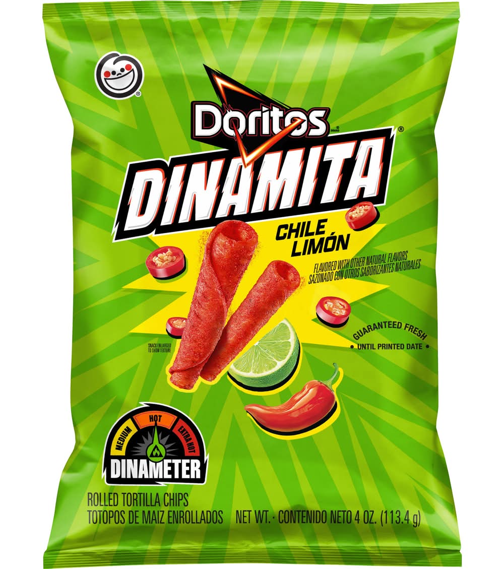 Doritos Dinamita Rolled Tortilla Chips, Chile Limon (4 oz)