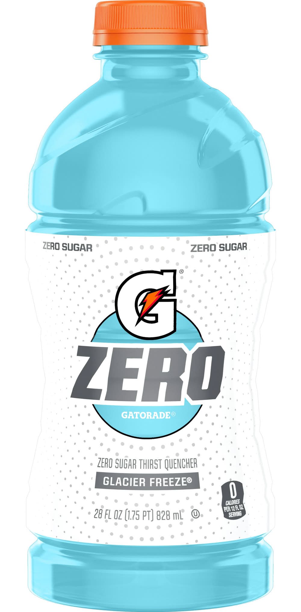 Gatorade Zero Sugar Thirst Quencher Sports Drink, Glacier Freeze (28 fl oz)