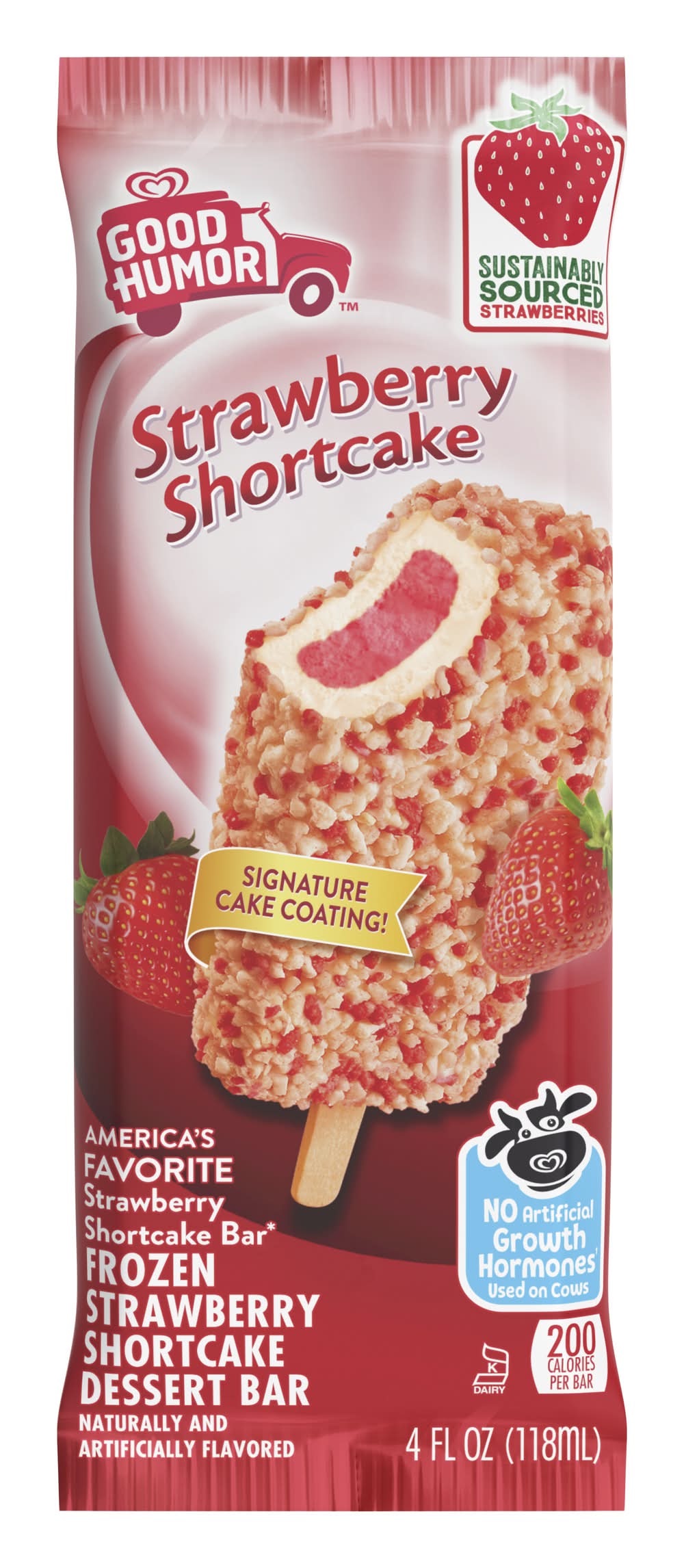 Good Humor Shortcake Bar, Strawberry (4 fl oz)