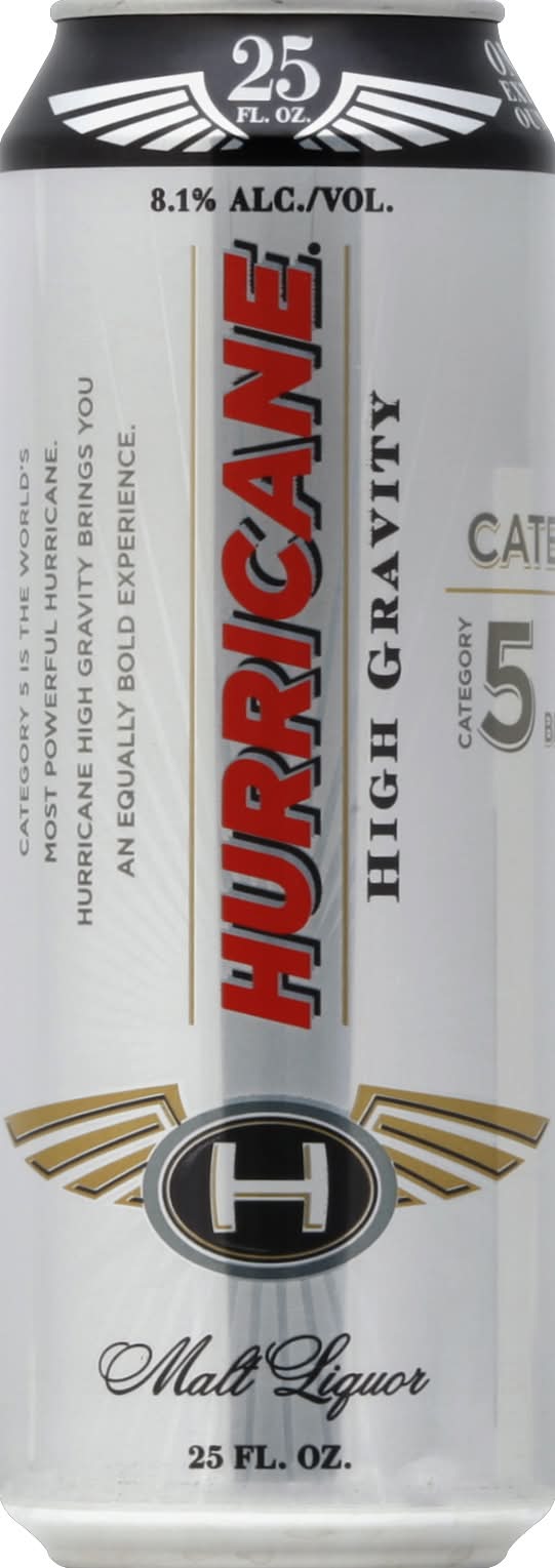 Hurricane High Gravity Malt Liquor Beer (25 fl oz)