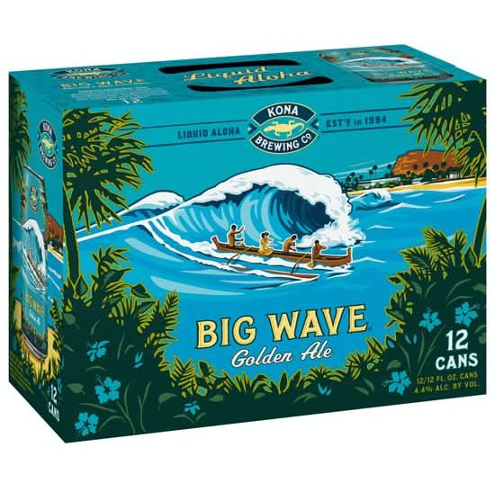 Kona Brewing Co. Big Wave Golden Ale Beer (12 x 12 fl oz)
